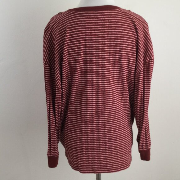 by Anthropologie V-Neck Striped Top l - Picture 5 of 8